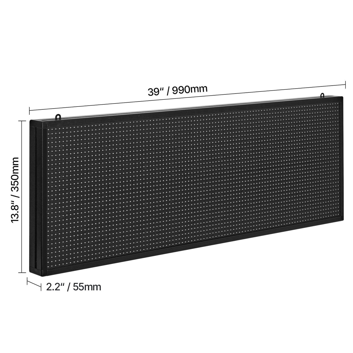 Programmable LED Sign, P10 Full Color Flexible Digital Scrolling Panel, DIY Custom Text Pattern GIF Display Board, Bluetooth APP Control Message Shop Sign, 40x14 in