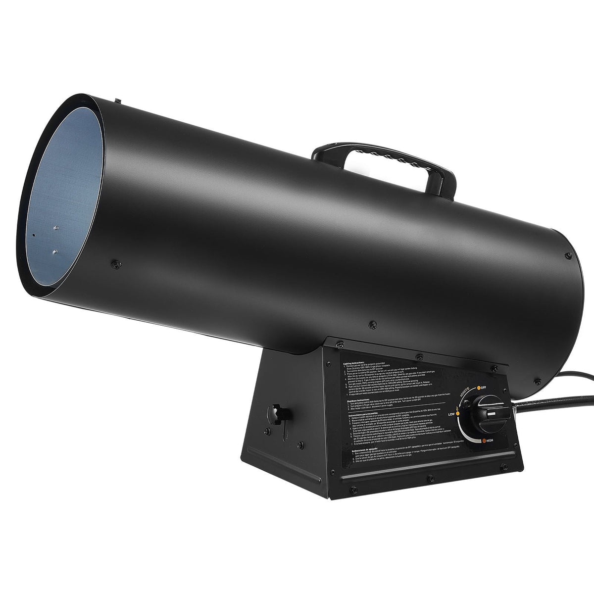 Propane Heater, 125000BTU Forced Air Propane Heater with Stepless Temp Settings & security Protection, Portable Garage/Shop Barrel Heater for Garages, Job Sites,Indoor/Outdoor