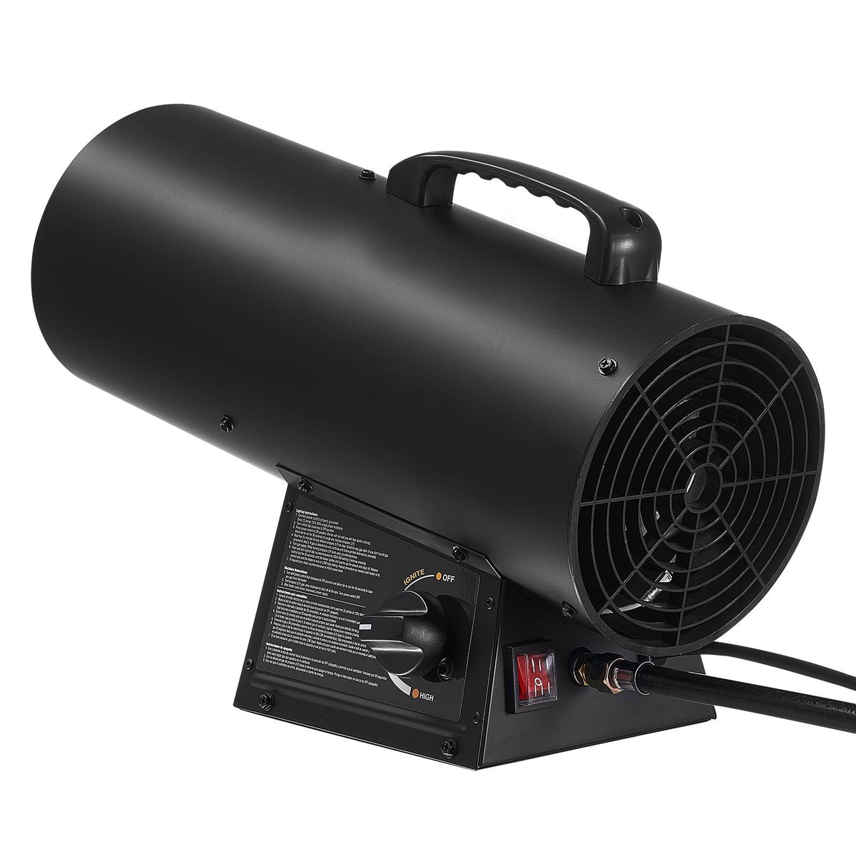 Propane Heater, 60000BTU Forced Air Propane Heater with Stepless Temp Settings & security Protection, Portable Garage/Shop Barrel Heater for Garages, Job Sites,Indoor/Outdoor