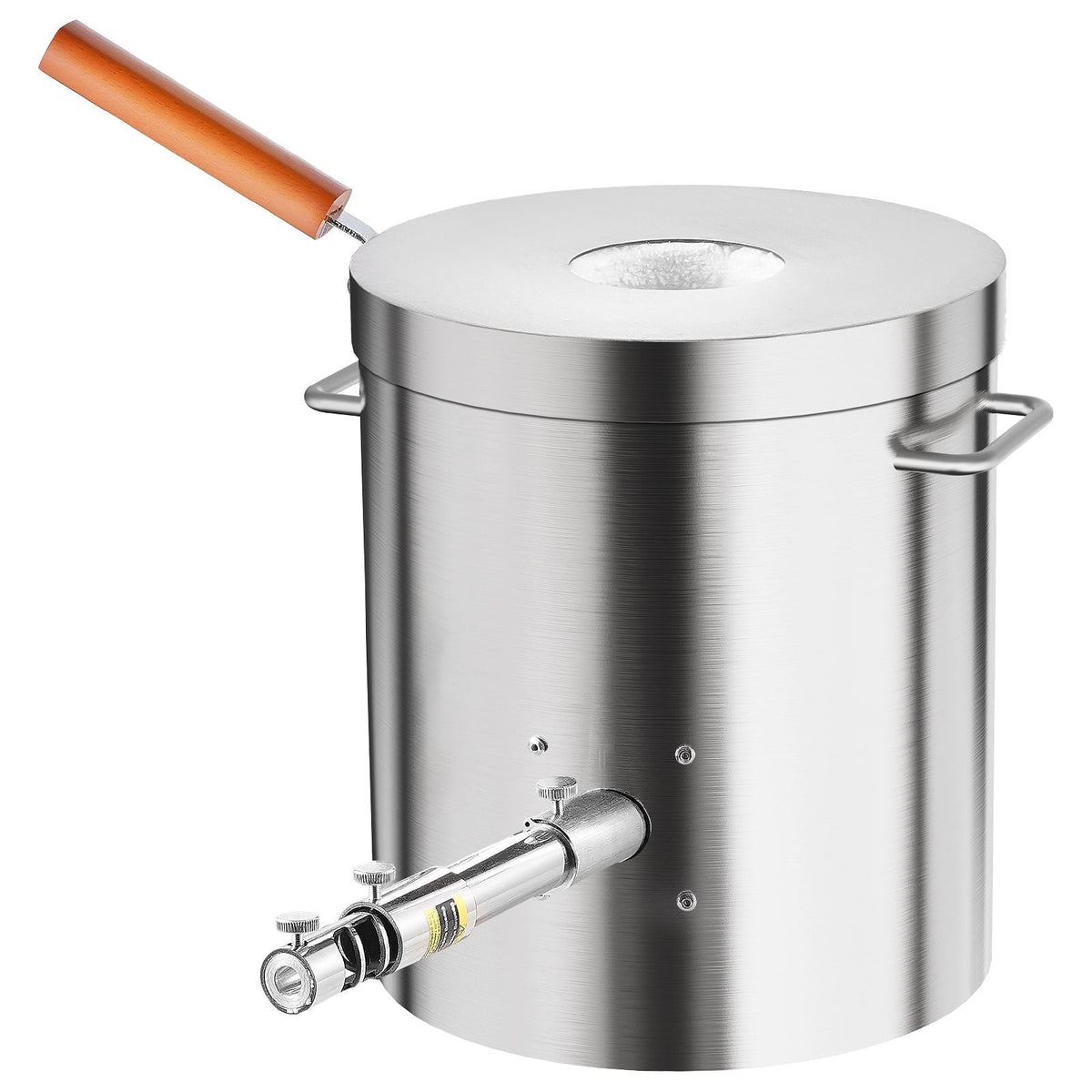 Propane Melting Furnace Kit, 8KG/18lbs Gas Metal Melting Furnace Kit, Foundry Home Kiln with Crucible, Tongs, Wooden Handle, Smelting Casting Tool for Gold Silver Copper Aluminum Metal Recycle