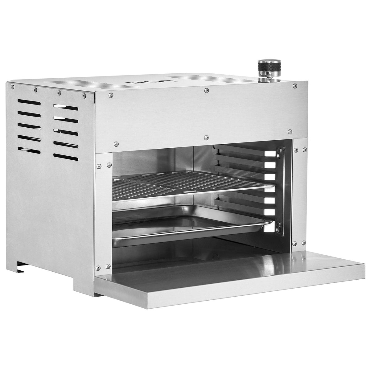 Propane Steak Grill, Portable Infrared Broiler, 1500 Fahrenheit Stainless Steel Barbecue Infrared Grill with 6-Tier Adjustable Rack, Steak Cooker Machine for BBQ, Toast, Grill, Outdoor Picnic