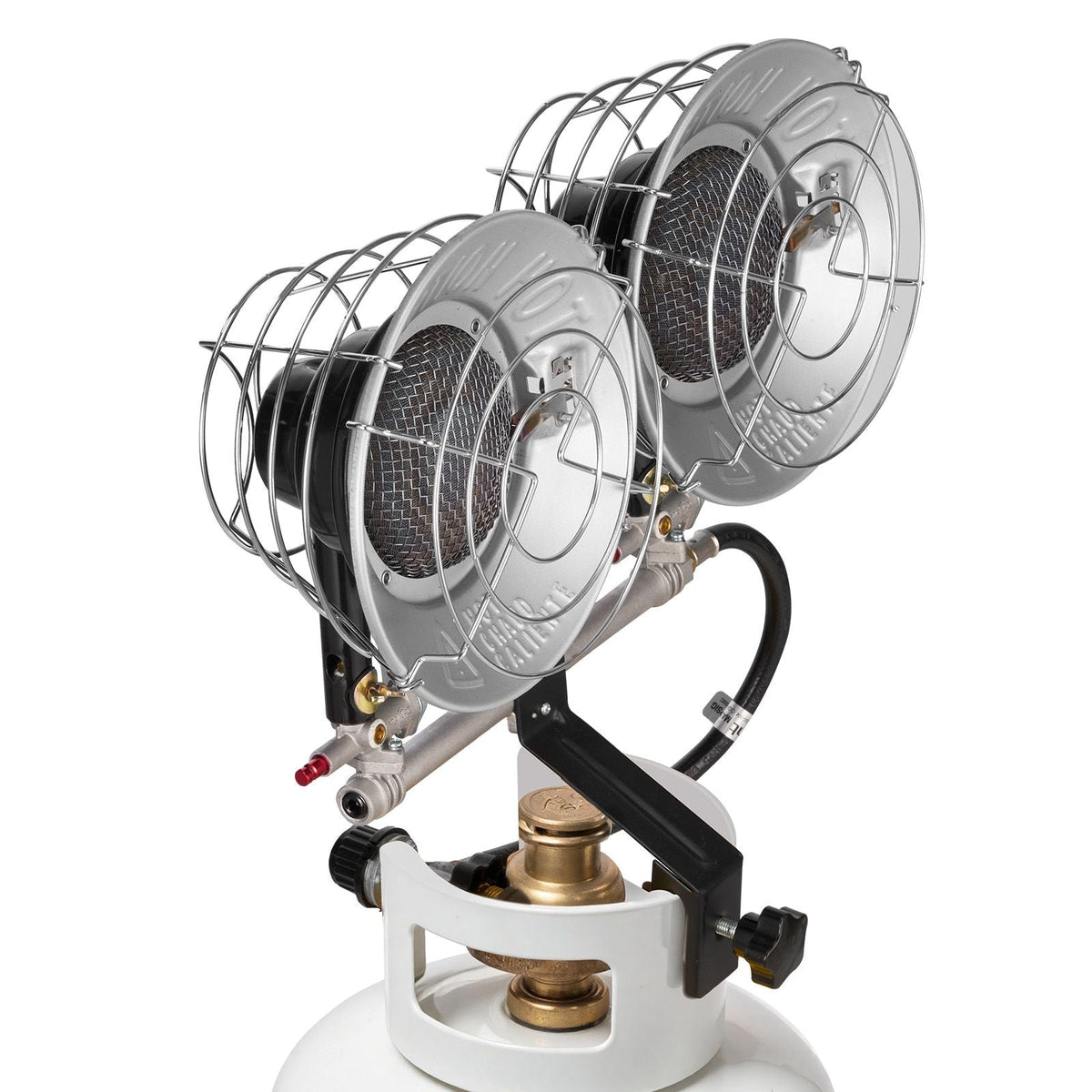 Propane Tank Top Heater, 30000 BTU Rapid Heating 180-Degree Infrared Radiant Tank Top Gas Heater, 3 Heat Settings for Ice Fishing/ Hunting/Outdoor Work, Single Burner Square