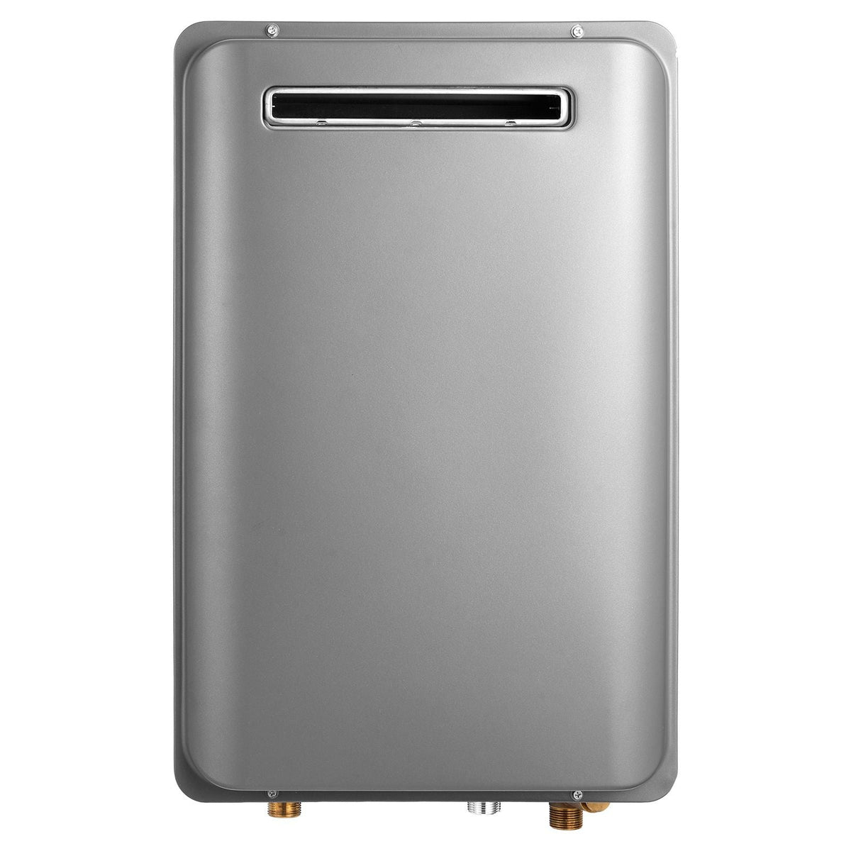 Propane Tankless Water Heater, 5.3Gal Outdoor 120000 BTU Instant Hot Water Heater, Smart Temperature Control & 3/4 inch NPT Interface& Multiple Security Protections for Whole House, Silver Gray