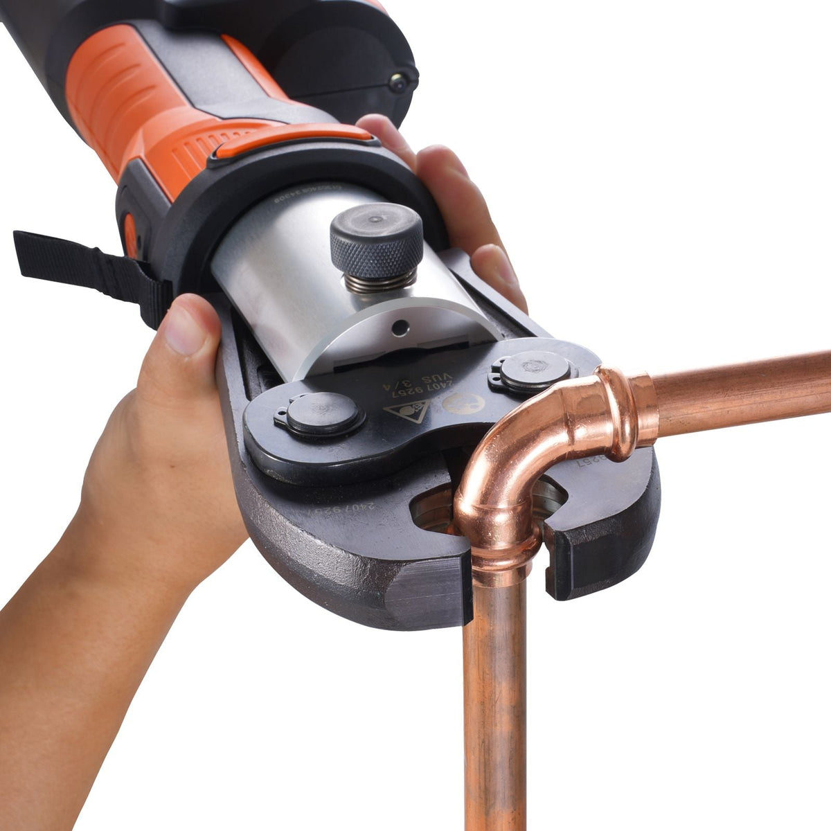 ProPress Tool, 18V Electric Pipe Crimping Tool for 1/2', 3/4', 1', 1 1/4", 1 1/2", 2" Copper Pipes, Press Tool Kit with Brushless Motor, 6 Pro Press Jaws, 2pcs 4AH Battery