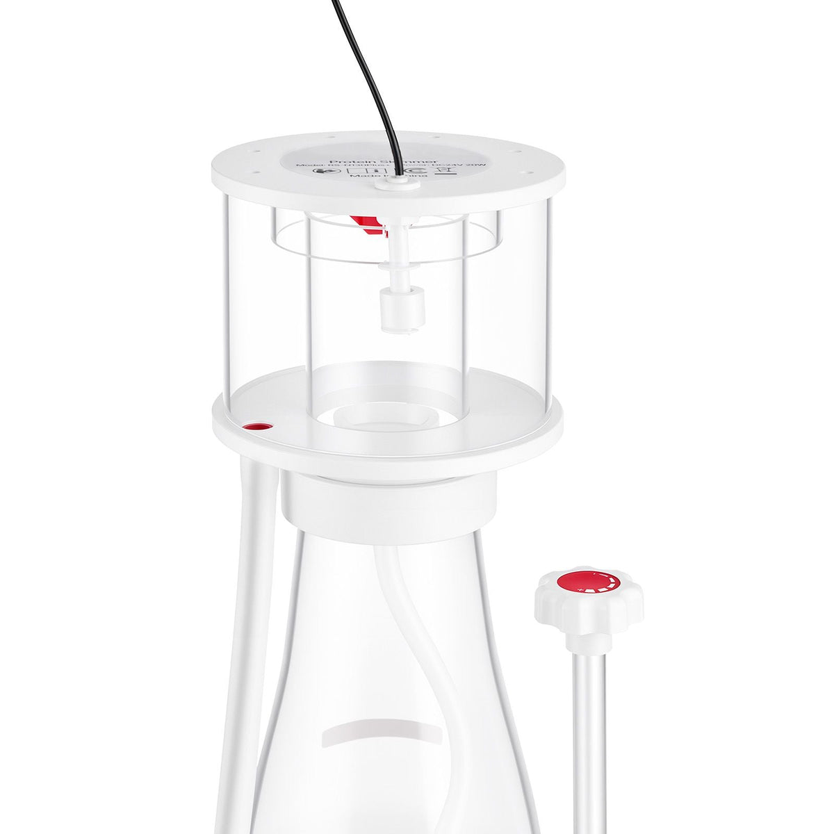 Protein Skimmer for 106-185 Gal Saltwater Aquariums In Sump with Pump, Protein Skimmer with DC Pinwheel Pump, Adjustable Control, for 106-185 Gal Saltwater Aquarium & Reef Tank, In Sump Use Only