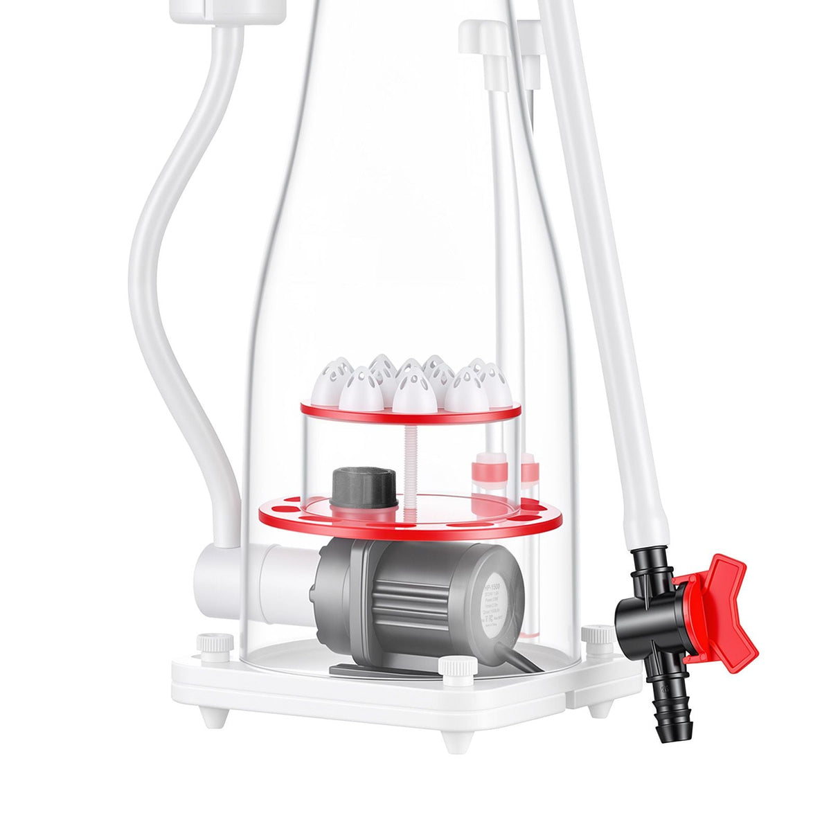 Protein Skimmer for 106-185 Gal Saltwater Aquariums In Sump with Pump, Protein Skimmer with DC Pinwheel Pump, Adjustable Control, for 106-185 Gal Saltwater Aquarium & Reef Tank, In Sump Use Only