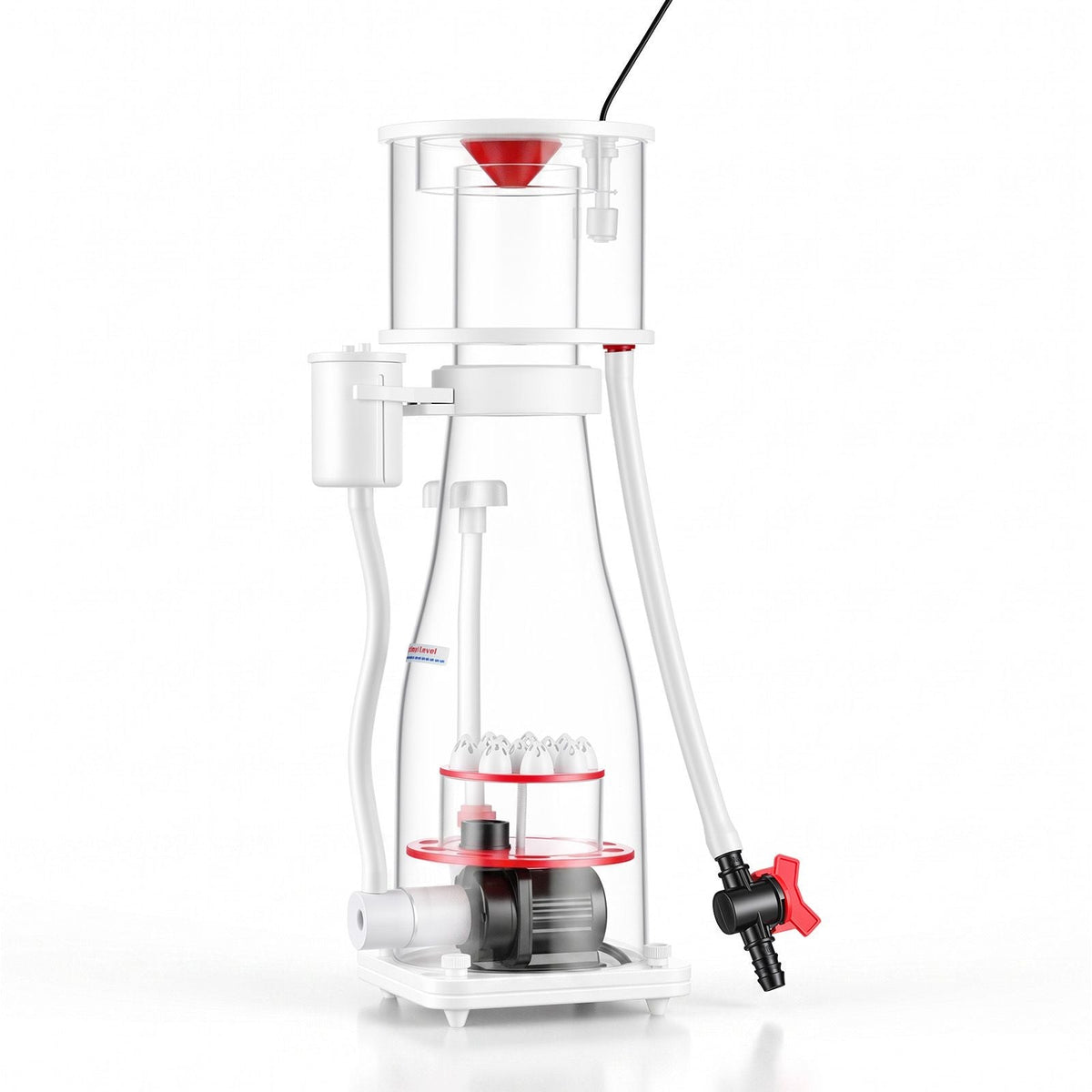 Protein Skimmer for 106-185 Gal Saltwater Aquariums In Sump with Pump, Protein Skimmer with DC Pinwheel Pump, Adjustable Control, for 106-185 Gal Saltwater Aquarium & Reef Tank, In Sump Use Only
