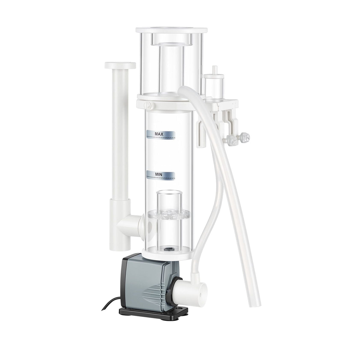 Protein Skimmer for 20-30 Gal Saltwater Aquarium Hang On with DC Pump, Protein Skimmer with DC Pinwheel Pump, Adjustable Control, for 20-30 Gallon Small Saltwater Aquariums & Reef Tank Fish Tank