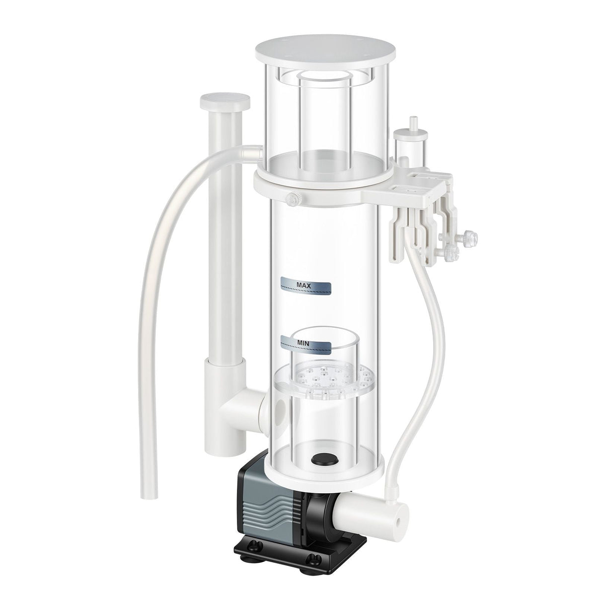 Protein Skimmer for 30-80 Gal Saltwater Aquarium Hang On with DC Pump, Protein Skimmer with DC Pinwheel Pump, Adjustable Control, for 30-80 Gal Medium Saltwater Aquariums & Reef Tank Fish Tank