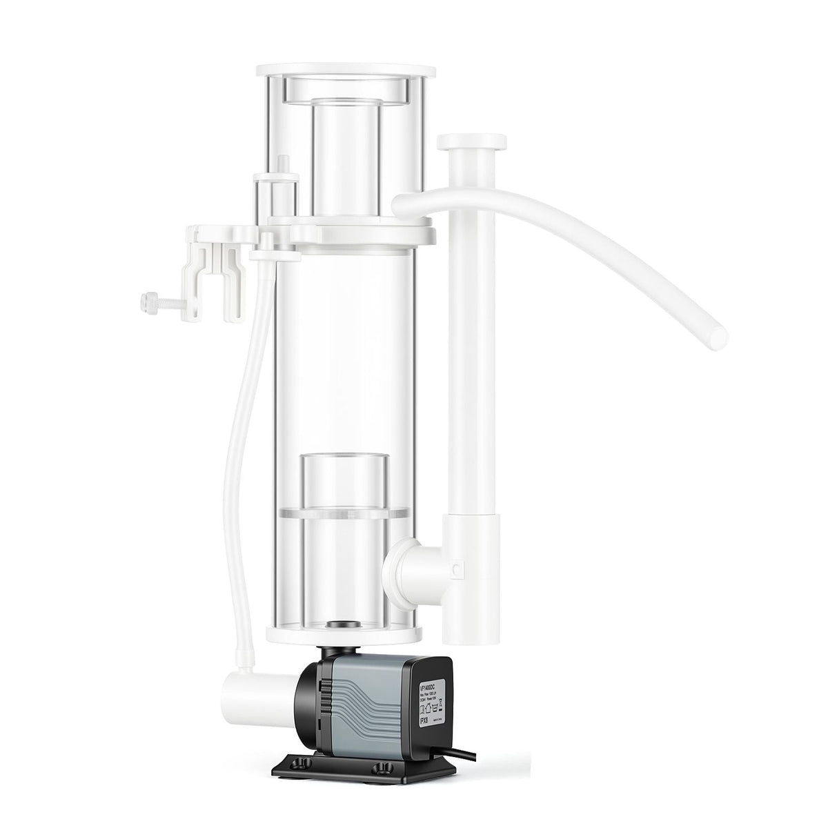 Protein Skimmer for 30-80 Gal Saltwater Aquarium Hang On with DC Pump, Protein Skimmer with DC Pinwheel Pump, Adjustable Control, for 30-80 Gal Medium Saltwater Aquariums & Reef Tank Fish Tank