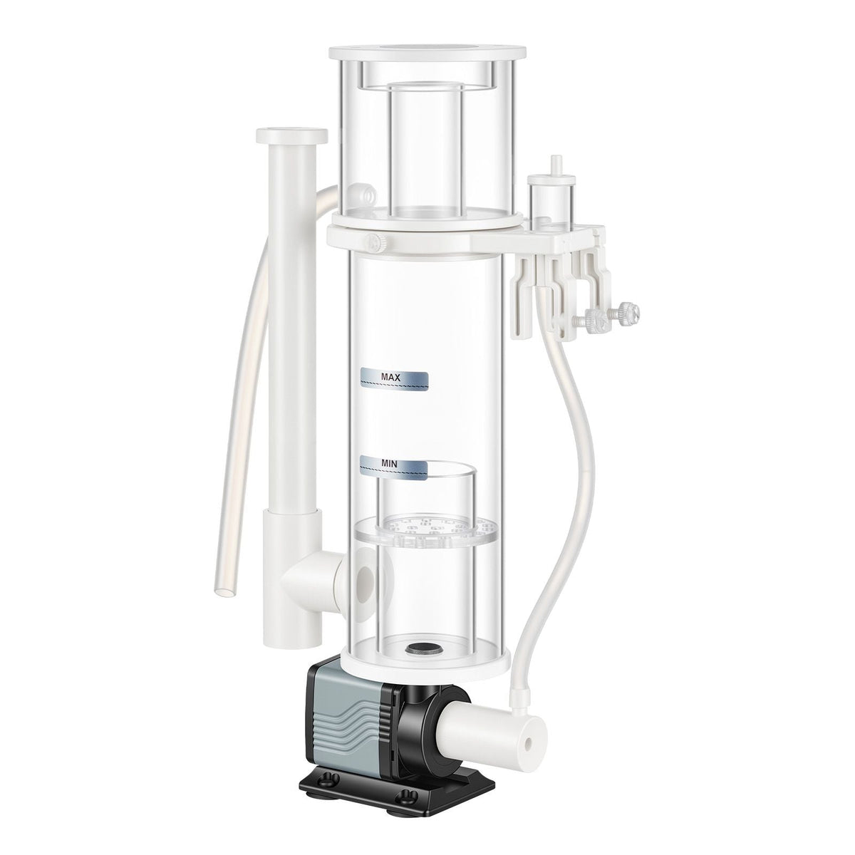 Protein Skimmer for 30-80 Gal Saltwater Aquarium Hang On with DC Pump, Protein Skimmer with DC Pinwheel Pump, Adjustable Control, for 30-80 Gal Medium Saltwater Aquariums & Reef Tank Fish Tank