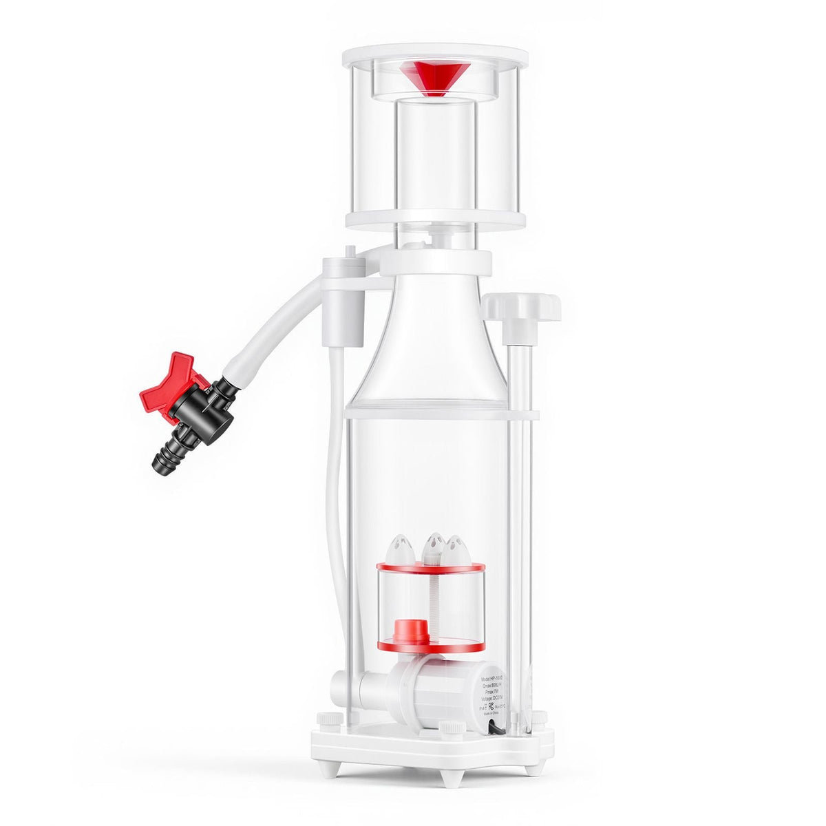 Protein Skimmer for 53-106 Gal Saltwater Aquariums Internal with Pump, Protein Skimmer with DC Pinwheel Pump, Adjustable Control, Air Silencer, for 53-106 Gallon Saltwater Aquariums & Reef Tank