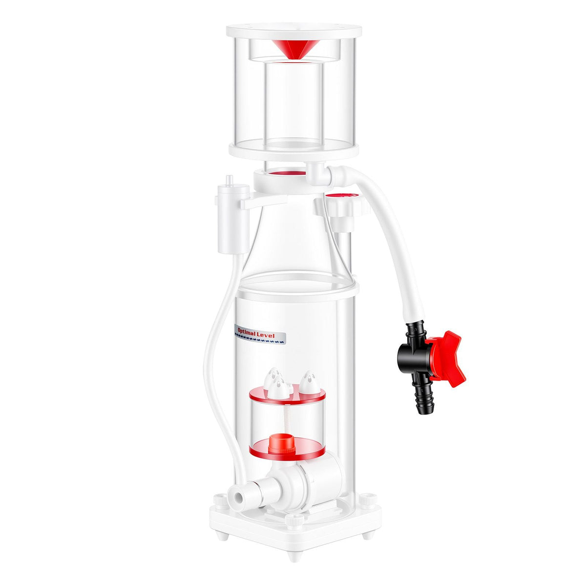 Protein Skimmer for 53-106 Gal Saltwater Aquariums Internal with Pump, Protein Skimmer with DC Pinwheel Pump, Adjustable Control, Air Silencer, for 53-106 Gallon Saltwater Aquariums & Reef Tank