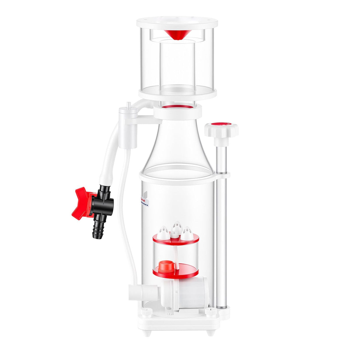 Protein Skimmer for 53-106 Gal Saltwater Aquariums Internal with Pump, Protein Skimmer with DC Pinwheel Pump, Adjustable Control, Air Silencer, for 53-106 Gallon Saltwater Aquariums & Reef Tank