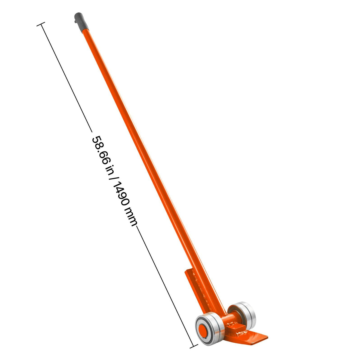 Prylever Bar, 6600 lbs Weight Capacity, 56 Inch Carbon Steel Handle Lever Dolly, Pry Lever Bar with Wheels for Large Pallets, Heavy Items, Concrete Blocks, Heavy Duty Equipment Handling, 2 Pack