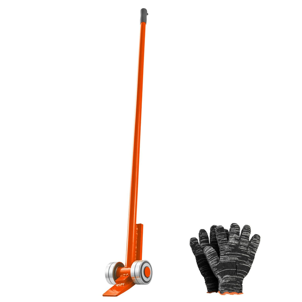 Prylever Bar, 6600 lbs Weight Capacity, 56 Inch Carbon Steel Handle Lever Dolly, Pry Lever Bar with Wheels for Large Pallets, Heavy Items, Concrete Blocks, Heavy Duty Equipment Handling