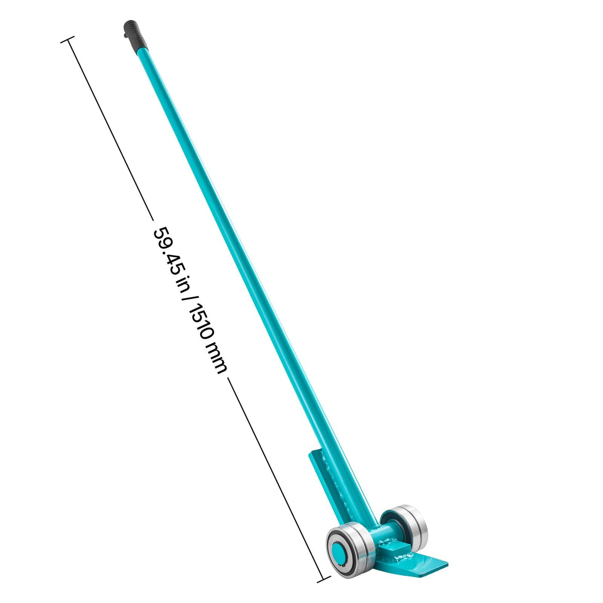 Prylever Bar, 8818 lbs Weight Capacity, 56.5 Inch Carbon Steel Handle Lever Dolly, Pry Lever Bar with Wheels for Large Pallets, Heavy Items, Concrete Blocks, Heavy Duty Equipment Handling