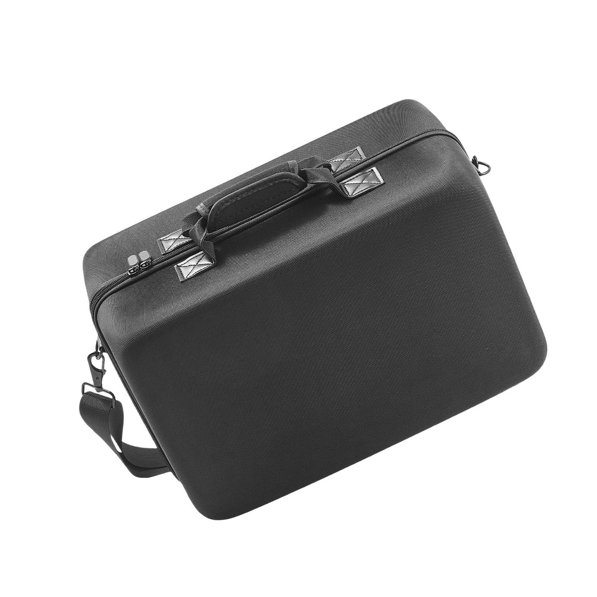 PS5 Carrying Case, Travel Bag for Playstation 5 Slim Shockproof EVA, Soft Interior Lining & Padded Dividers for Extra Protection, Spacious Design with Carry Handle for Storage, Home & Party
