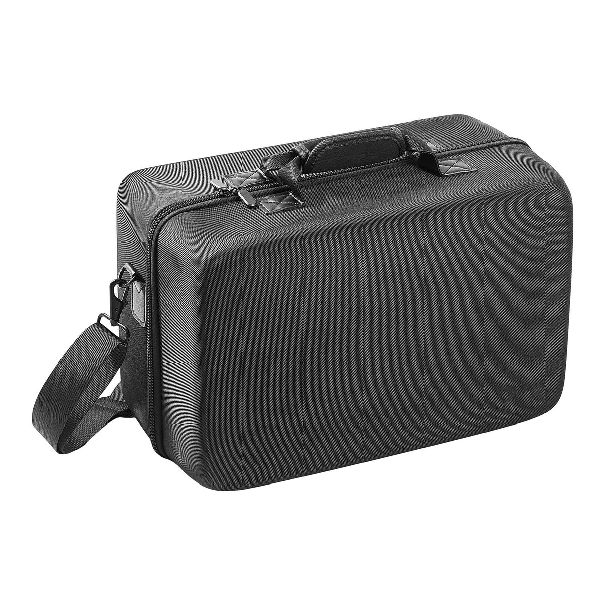PS5 Carrying Case, Travel Bag for Playstation 5 Slim Shockproof EVA, Soft Interior Lining & Padded Dividers for Extra Protection, Spacious Design with Carry Handle for Storage, Home & Party