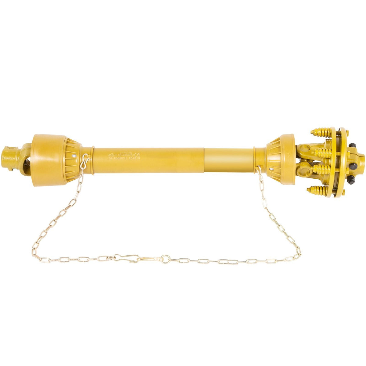 PTO Shaft, 1-3/8\" PTO Drive Shaft, 6 Spline Both Ends PTO Driveline Shaft, Series 4 Tractor PTO Shaft, 31.5\"-41\" Brush Hog PTO Shaft, Yellow PTO Shaft with Slip Clutch for Bush Hog/Finish Mow