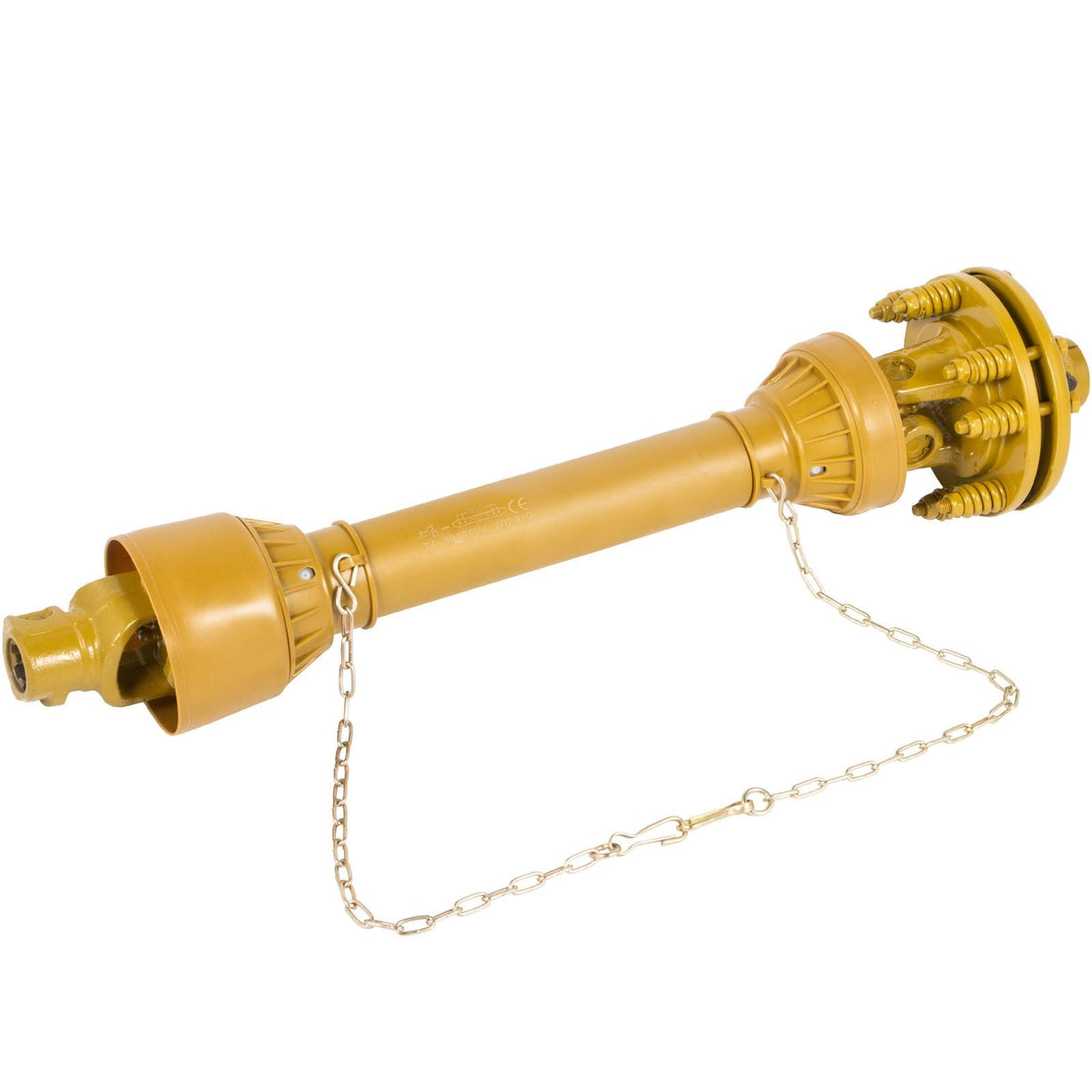 PTO Shaft, 1-3/8\" PTO Drive Shaft, 6 Spline Both Ends PTO Driveline Shaft, Series 4 Tractor PTO Shaft, 31.5\"-41\" Brush Hog PTO Shaft, Yellow PTO Shaft with Slip Clutch for Bush Hog/Finish Mow