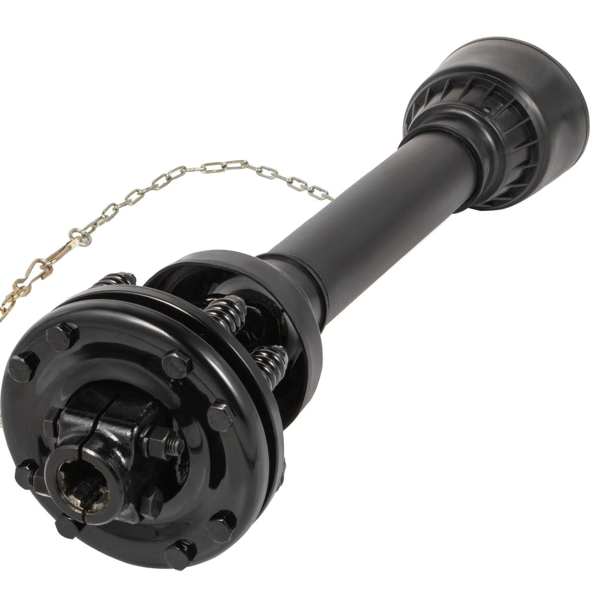 PTO Shaft, 1-3/8' PTO Drive Shaft, 6 Spline Both Ends PTO Driveline Shaft, Series 6 Tractor PTO Shaft, 47'-67' Brush Hog PTO Shaft, Black PTO Shaft with Slip Clutch for Bush Hog/Finish Mower