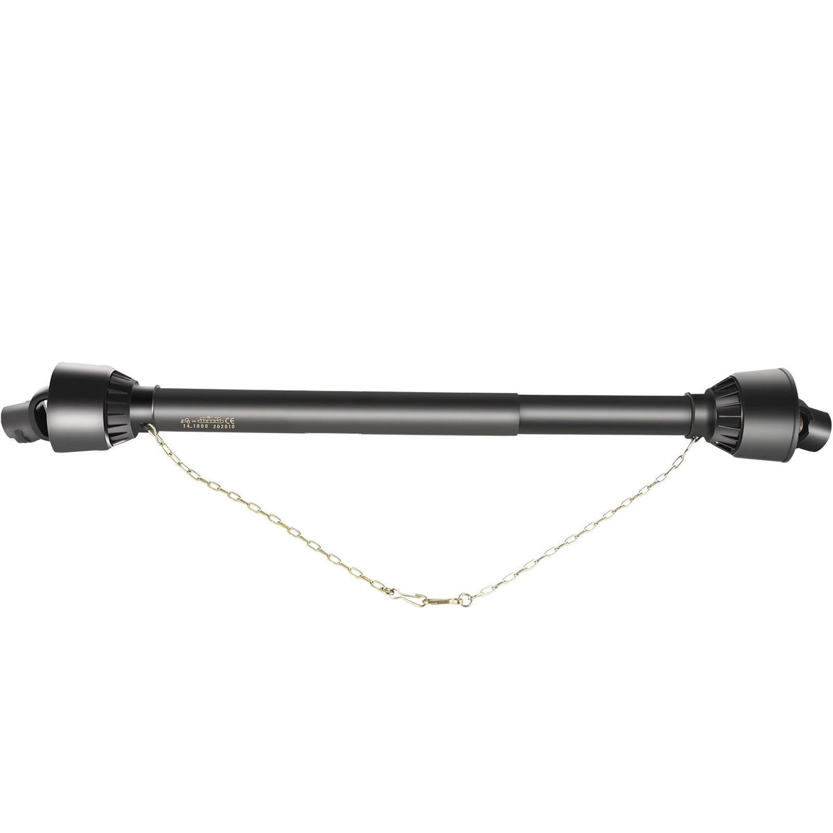 PTO Shaft 1 3/8\" PTO Drive Shaft, 6 Spline End Round End PTO Driveline Shaft, Series 4 Tractor PTO Shaft, 39\"-55\" Brush Hog PTO Shaft, Black PTO Shaft for Bush Hog/Finish Mower/Rotary Cutter