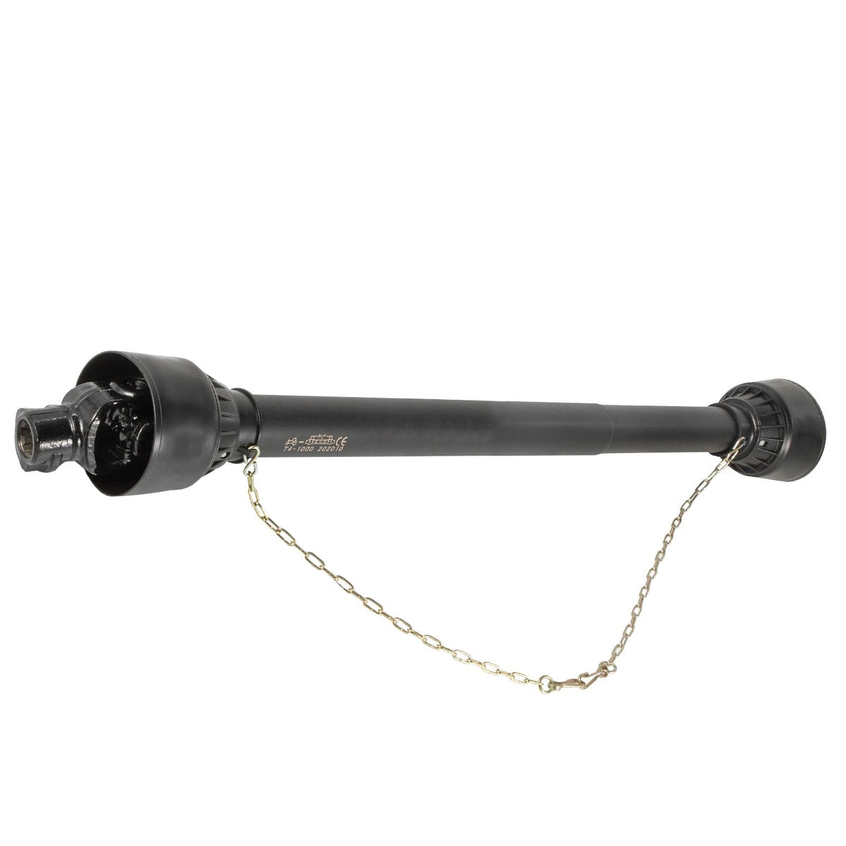 PTO Shaft 1 3/8\" PTO Drive Shaft, 6 Spline End Round End PTO Driveline Shaft, Series 4 Tractor PTO Shaft, 39\"-55\" Brush Hog PTO Shaft, Black PTO Shaft for Bush Hog/Finish Mower/Rotary Cutter