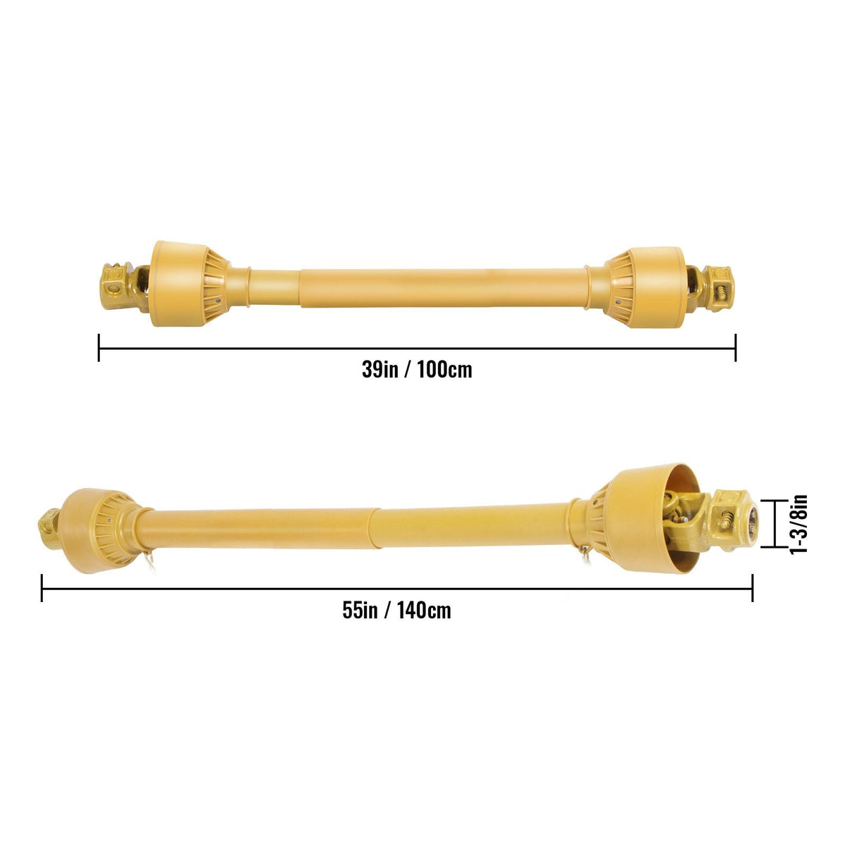 PTO Shaft, 1-3/8' PTO Drive Shaft, 6 Spline Tractor and Implement Ends PTO Driveline Shaft, Series 4 Tractor PTO Shaft, 39'-55' Brush Hog PTO Shaft, PTO Shaft for Bush Hog/Finish Mower