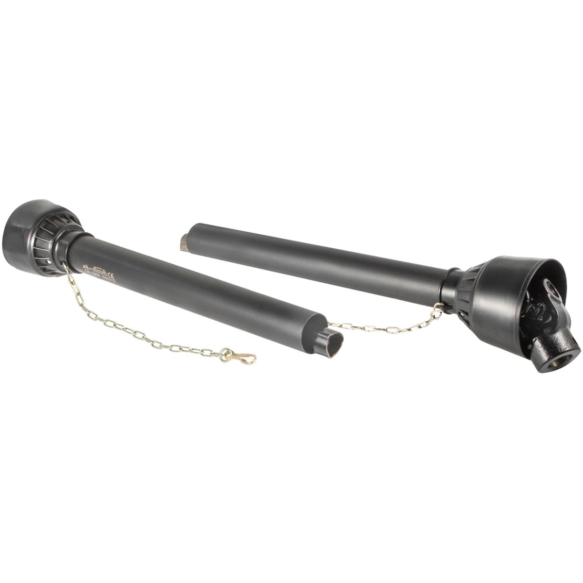 PTO Shaft, 1-3/8\" PTO Drive Shaft, 6 Spline Tractor, Round Implement Ends PTO Driveline Shaft, Series 4 Tractor PTO Shaft, 43\"-61\" Brush Hog PTO Shaft Black, for Finish Mower, Rotary Cutter