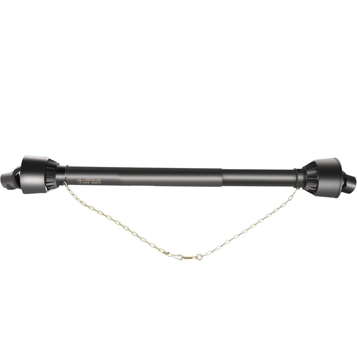 PTO Shaft, 1-3/8\" PTO Drive Shaft, 6 Spline Tractor, Round Implement Ends PTO Driveline Shaft, Series 4 Tractor PTO Shaft, 43\"-61\" Brush Hog PTO Shaft Black, for Finish Mower, Rotary Cutter