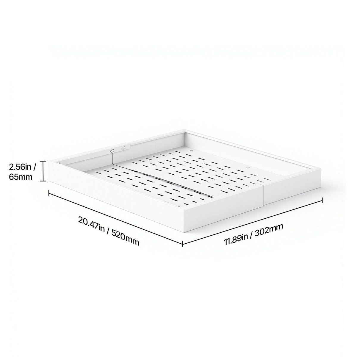 Pull Out Cabinet Organizer, 4 Pack Expandable Width (12.2"-18.9"), 20.47" Deep Pull Out Drawers for Cabinets, Sliding Drawer for Kitchen Pantry Cabinet Organizer with Nano Adhesive Strips, White