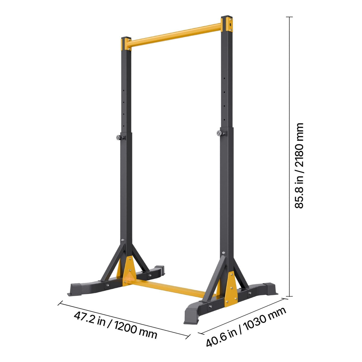 Pull Up Bar, 330LBS Capacity Portable Pullup Bar Station, Pullup Bars Free Standing with H-Frame Structure & Heavy-Duty Steel Tube, 8 Level Height Adjustment Gravity Fitness for Arms Back Chest