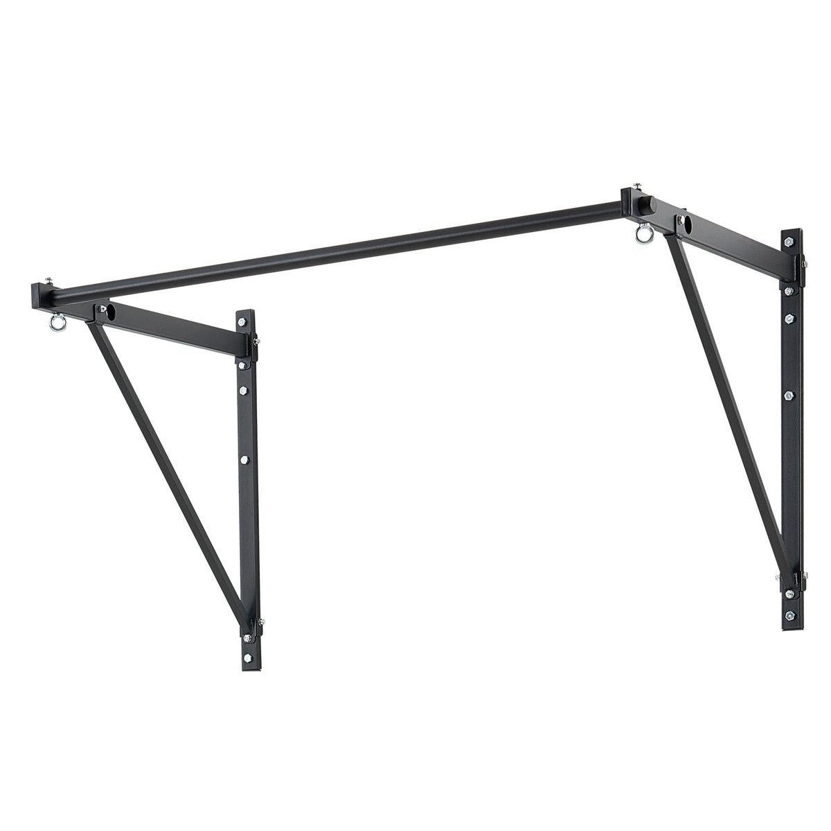 Pull Up Bar, 50 in Width Wall Mounted Pull Ups, Adjustable Depth 22" or 30" from Wall, Heavy Duty Steel Upper Body Workout Bars, 440 lbs Weight Capacity Chin Up Training Station, for Home Gym