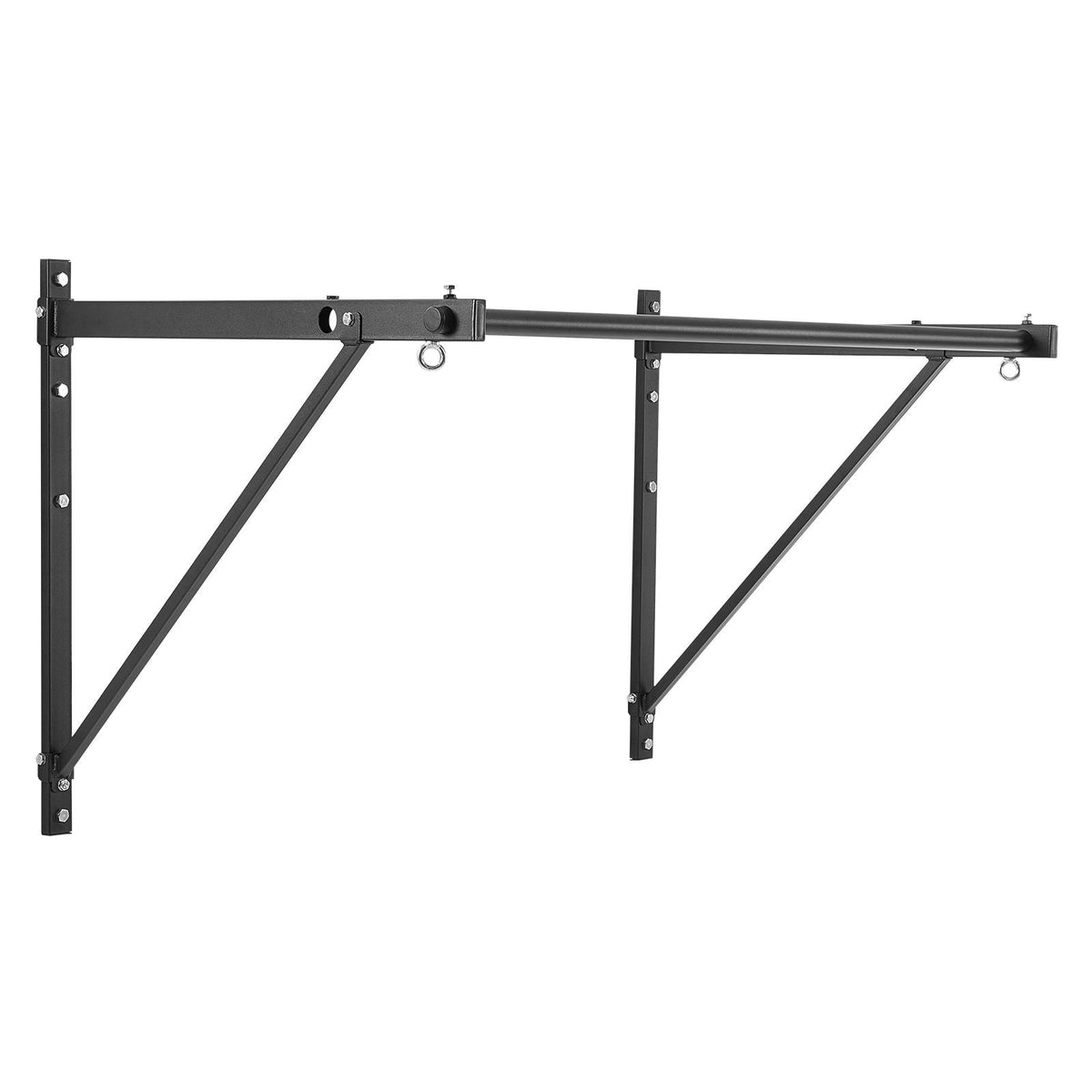 Pull Up Bar, 50 in Width Wall Mounted Pull Ups, Adjustable Depth 22" or 30" from Wall, Heavy Duty Steel Upper Body Workout Bars, 440 lbs Weight Capacity Chin Up Training Station, for Home Gym