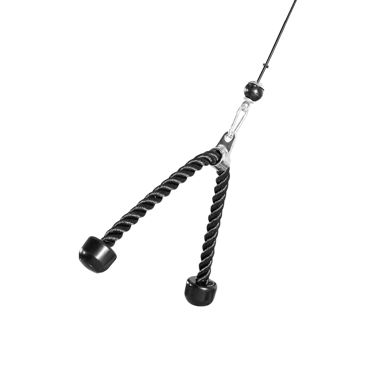 Pulley System, 1 PC LAT and Lift Pulley System, Gym Rack Pulleys Attachment with two Steel Cables, Short Bar, Dual Grip Handles, Cable Machine for Bicep, Shoulder, Back, Up to 280 lbs Capacity