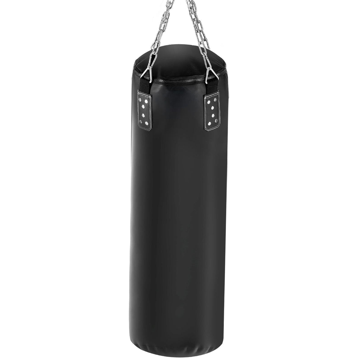 Punching Bag for Adults, 4ft PVC Heavy Boxing Bag Set, Punching Bag with Chains and Gloves, Hanging Boxing Bag for MMA Karate Judo, Muay Thai Kickboxing Boxing, Home Gym Training, (Unfilled)