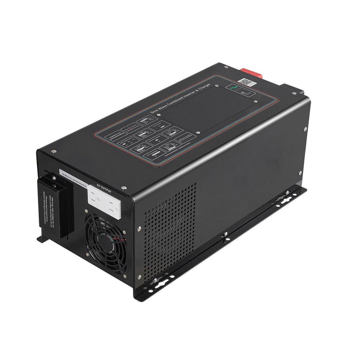Pure Sine Wave Inverter Charger, 3000W, DC 12V to AC 120V Power Inverter with LCD Display, Remote Control, Low Frequency, for RV Camper Home, Compatible with 12V LiFePO4 and Lithium Batteries