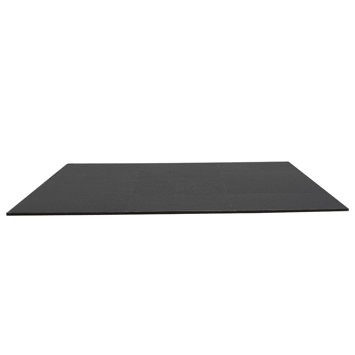 Puzzle Exercise Mat, 12 PCS Fitness Equipment Mats, 24 x 24 x 0.56 in, High-Density EVA Foam Gym Mats Set, Interlocking Rubber Soft Tiles, Protective Floor Padding for Home, Gym, Office, Black