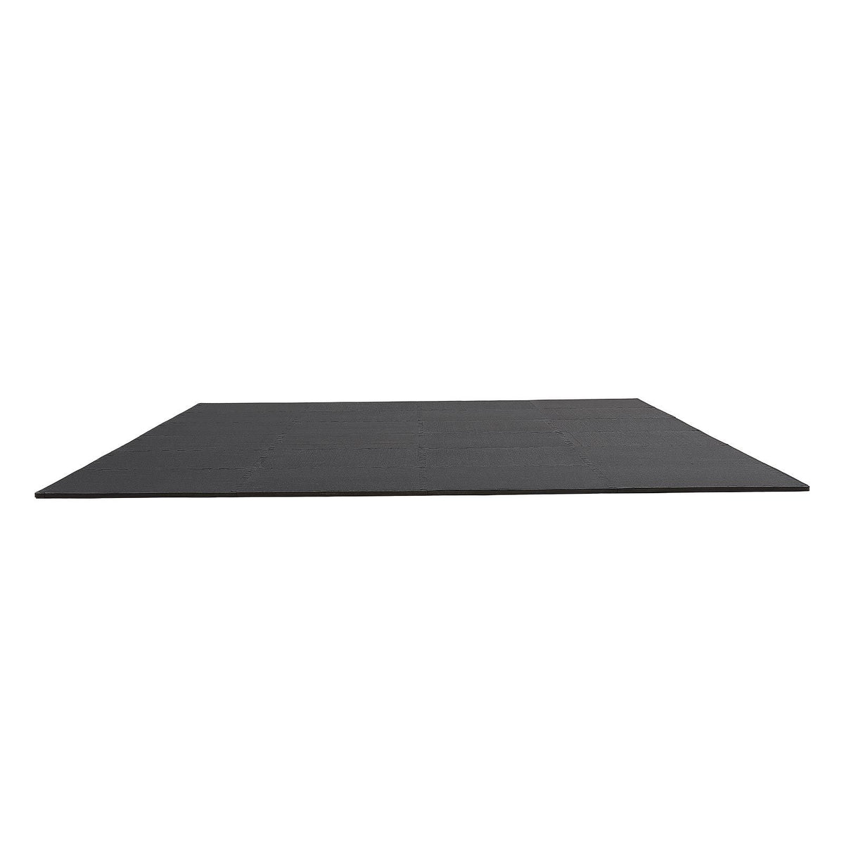 Puzzle Exercise Mat, 24 PCS Fitness Equipment Mats, 24 x 24 x 0.56 in, High-Density EVA Foam Gym Mats Set, Interlocking Rubber Soft Tiles, Protective Floor Padding for Home, Gym, Office, Black