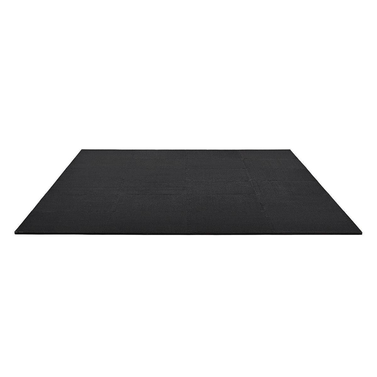 Puzzle Exercise Mat, 24 PCS Fitness Equipment Mats, 24 x 24 x 0.56 in, High-Density EVA Foam Gym Mats Set, Interlocking Rubber Soft Tiles, Protective Floor Padding for Home, Gym, Office, Black