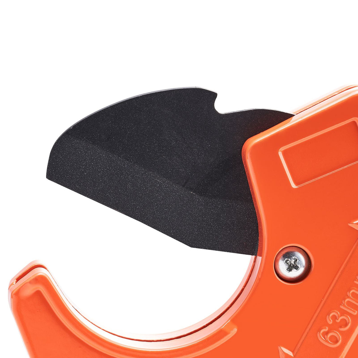 PVC Pipe Cutter, 0-2-1/2" O.D. Ratcheting PVC Pipe Cutter, Heavy Duty Tube Cutting Tool with Spare SK5 Blade for PVC, CPVC, PP-R, PEX, PE, Rubber Hoses