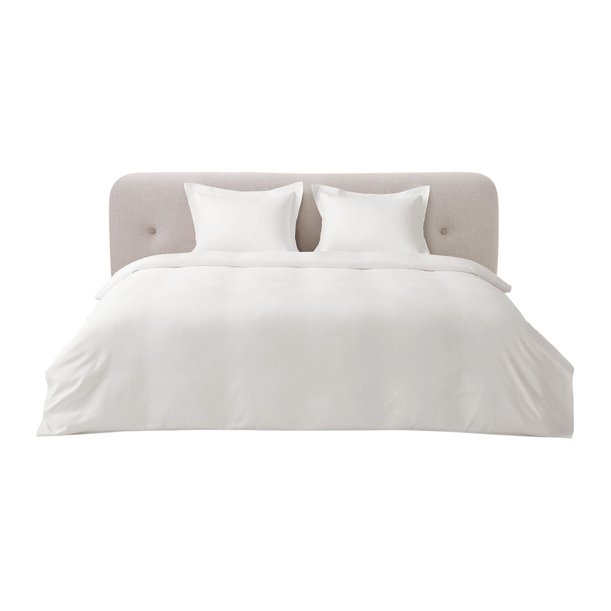 Queen Duvet Cover Set, 100% Cotton, 3 Pieces Bedding Set Queen Size with 1 Duvet Cover 90 x 90 in and 2 Pillow Shams 20 x 26 in, Soft Breathable, Double Zipper Closure, for Home Bedding, White