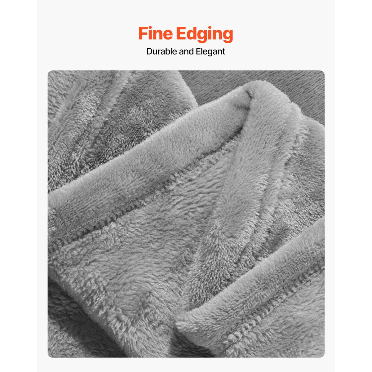 Queen Size Blanket, 90 x 90 inches, Lightweight and Fuzzy Throw Blanket for Bed, Cozy Grey Queen Blanket for All Season, Warm Plush Machine Washable Bedding, Grey
