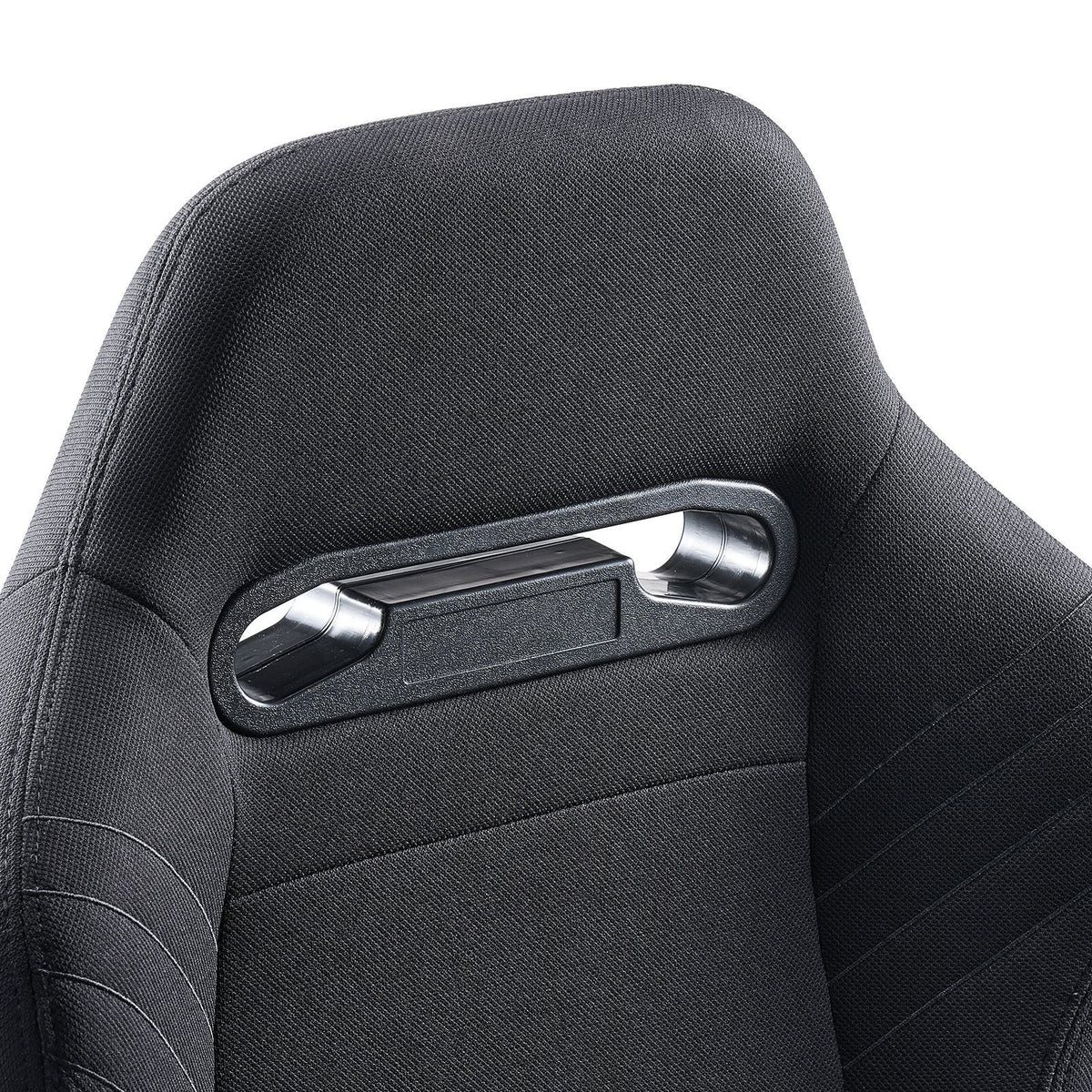 Racing Seat, 2 Set, Adjustable Racing Cockpit with Wide Angle Reclining & High-Resilience Foam, Comfortable Racing Chair with Polyester Fabric & Q235B Slider, Fit for Racing Cars & Go-Karts