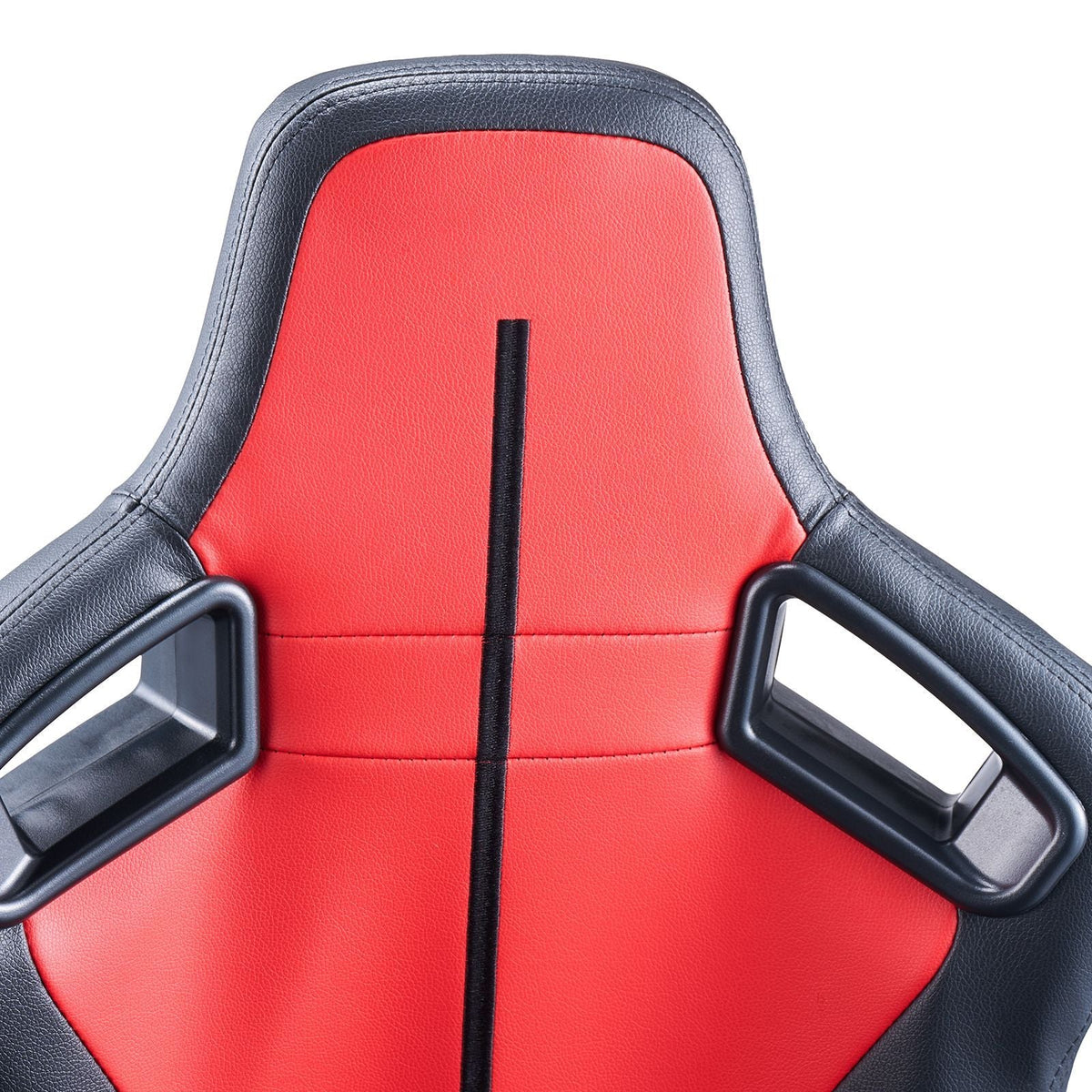 Racing Seat, 2 Set, Adjustable Racing Cockpit with Wide Angle Reclining & High-Resilience Foam, Comfortable Racing Chair with Soft PVC Leather & Q235B Slider, Fit for Racing Cars & Go-Karts