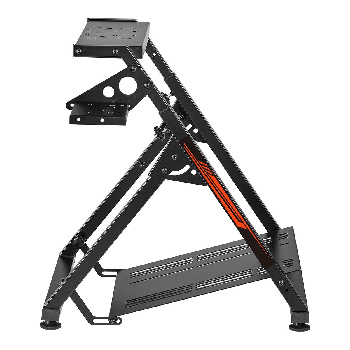 Racing Wheel Stand, Adjustable & Foldable Simulator Stand for Logitech G923 G920 G29 G27, Thrustmaster T300RS TX F458 T500RS T3PA-PRO(F1/GT) Gaming Cockpit,Pedals Simulator NOT Included,Compact
