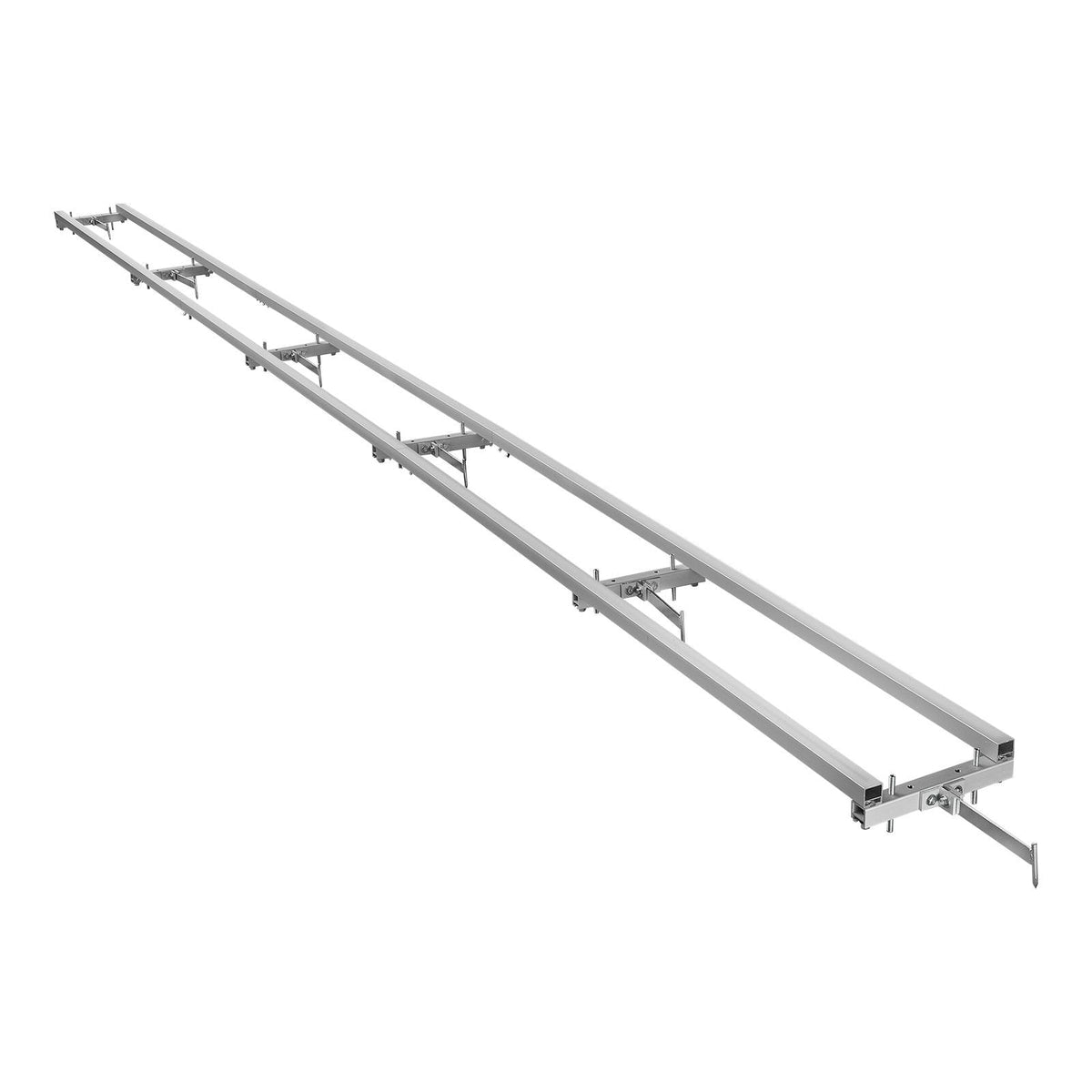Rail Mill Guide System, 15 ft 6 Crossbar Chainsaw Mill Kits, Aluminum Saw Milling Rails System Works with Chainsaw, 4 Wedges, Adjustable Rail Milling Guide Kit for Builders Woodworkers