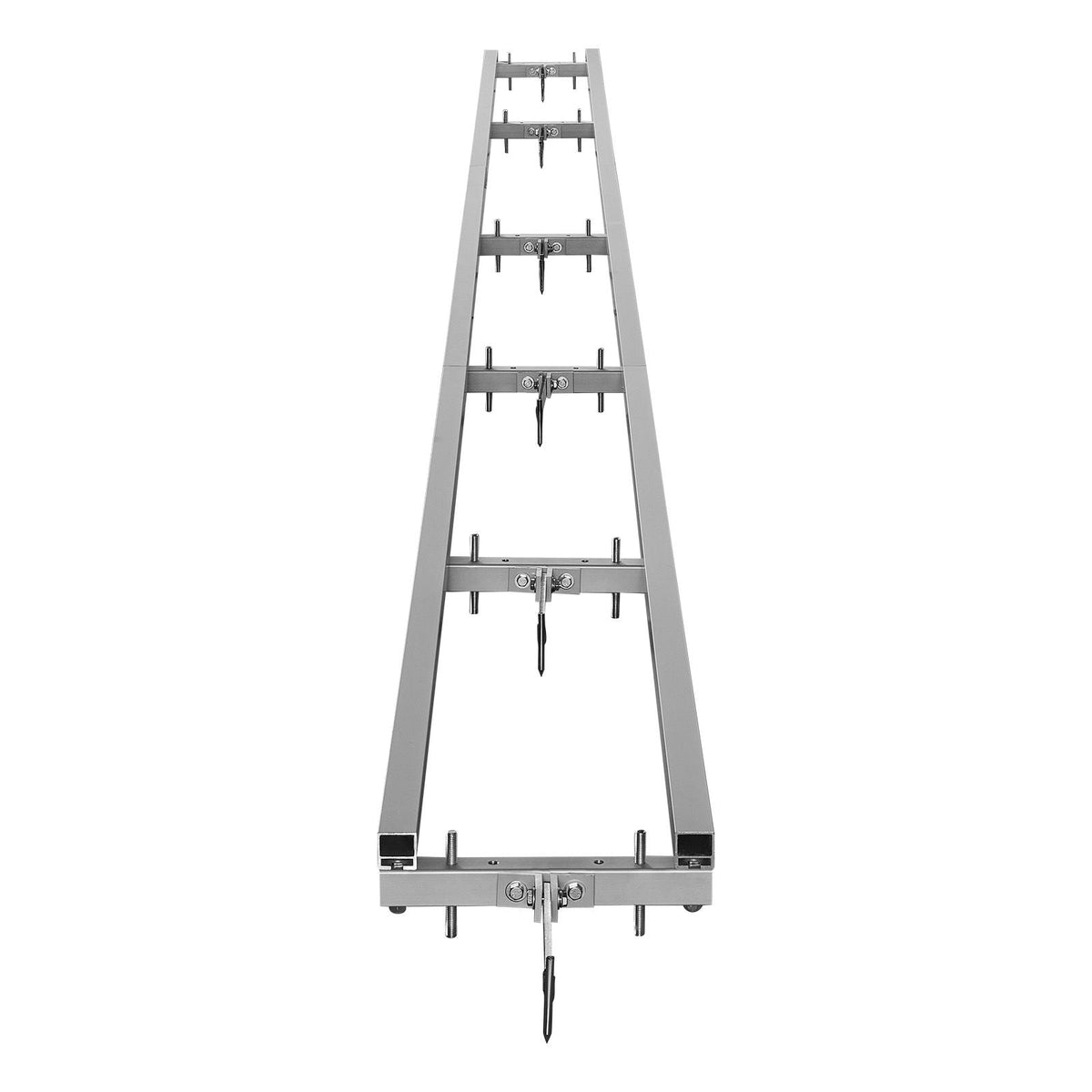 Rail Mill Guide System, 15 ft 6 Crossbar Chainsaw Mill Kits, Aluminum Saw Milling Rails System Works with Chainsaw, 4 Wedges, Adjustable Rail Milling Guide Kit for Builders Woodworkers