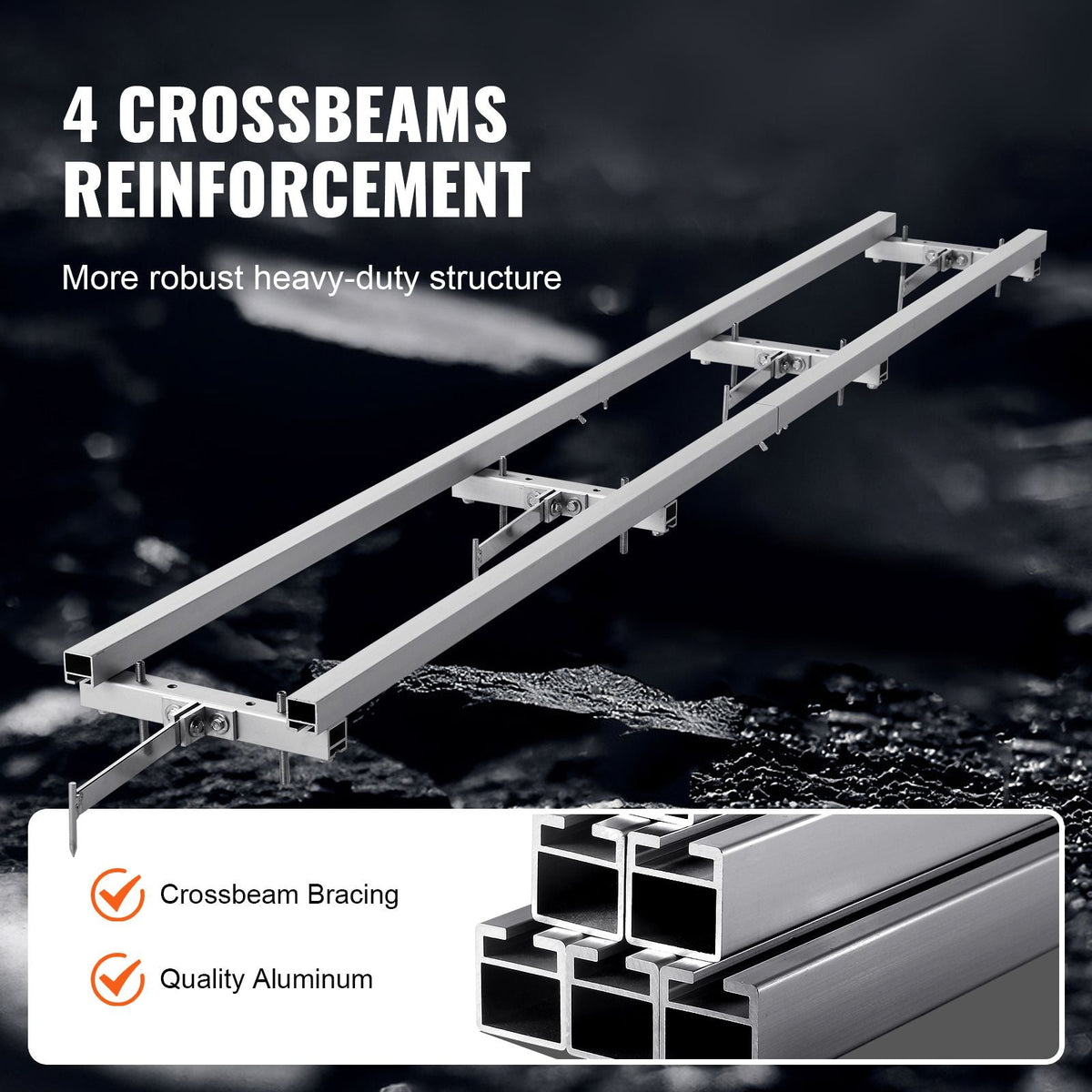 Rail Mill Guide System, 9 ft Milling Guide, 4 Crossbar Kits Chainsaw Mill Rail Guide, Aluminum Adjustable Saw Mill Rail System Work with Chainsaw Mills for Builders and Woodworkers